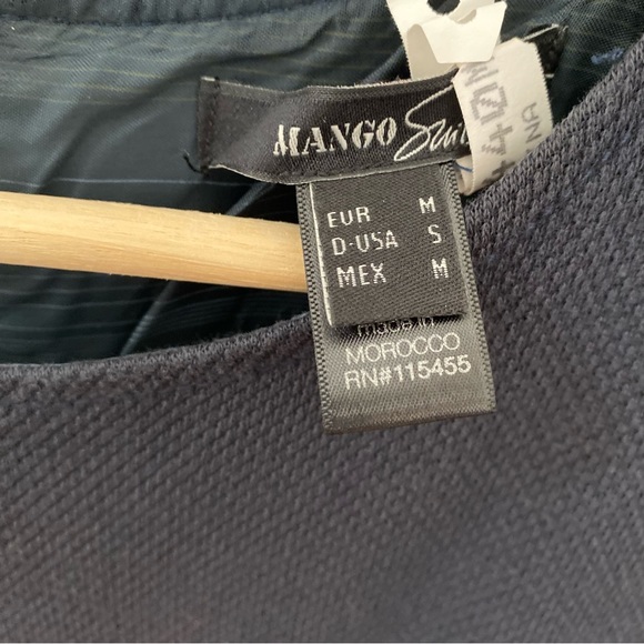 Navy tweed sheath dress, Mango - Picture 5 of 6